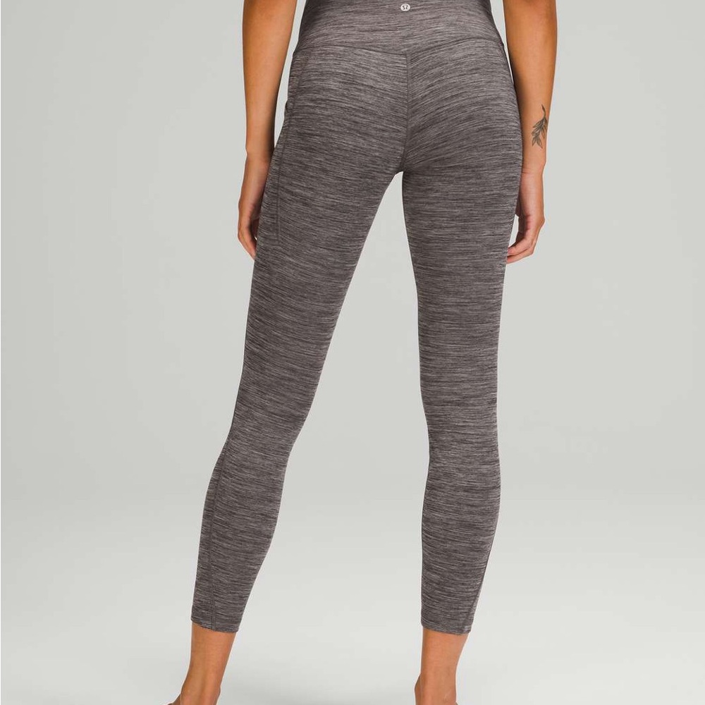 NWOT lululemon Align 25’ High Rise Leggings in Heather Gray/Black - size 2